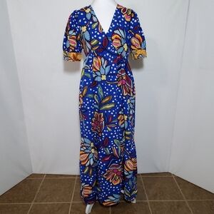 Tabitha Brown For Target Size 4 Floral Maxi Dress Vibrant Multicolor
